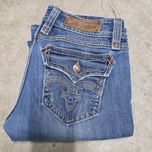 Rock Revival Debbie Straight Medium Denium Womens 31